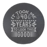 Round Slate Coaster
