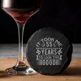 Round Slate Coaster