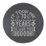 Round Slate Coaster