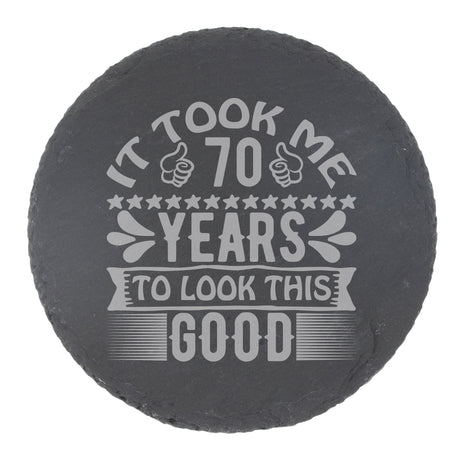 Round Slate Coaster
