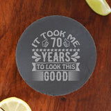 Round Slate Coaster