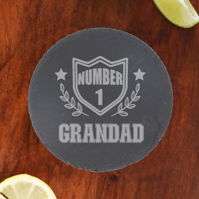 Round Slate Coaster