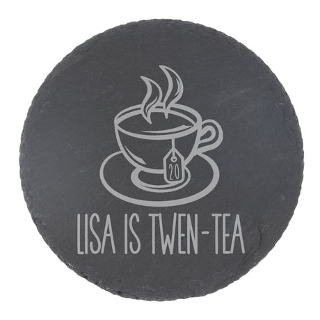 Round Slate Coaster
