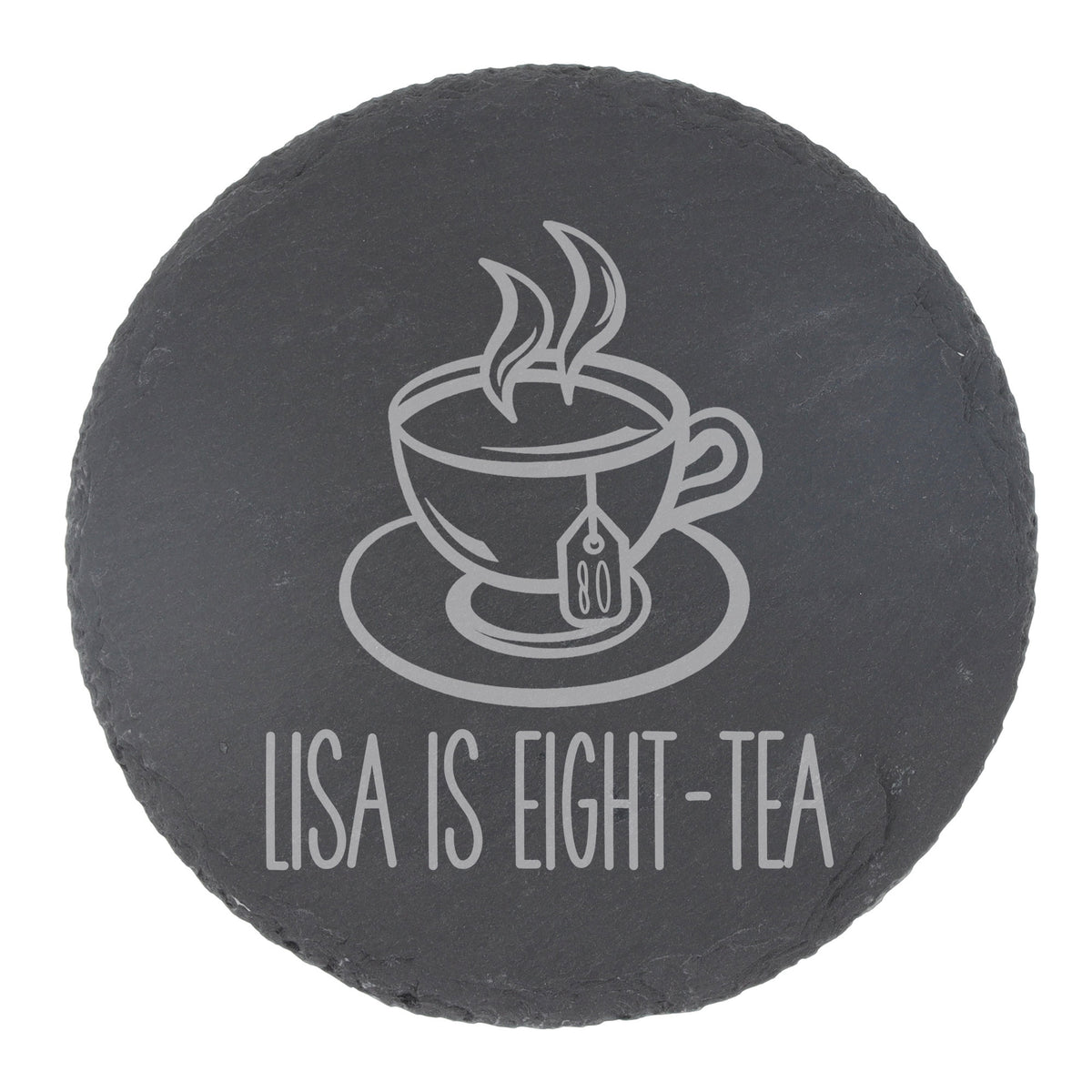 Round Slate Coaster