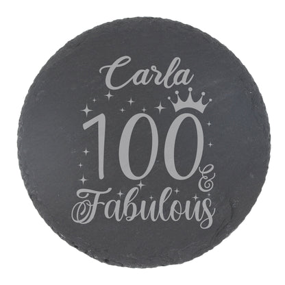 Round Slate Coaster