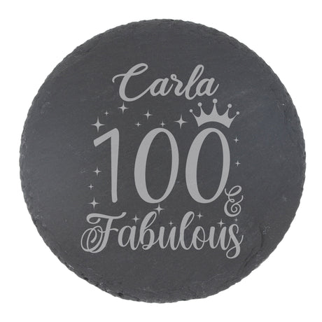 Round Slate Coaster