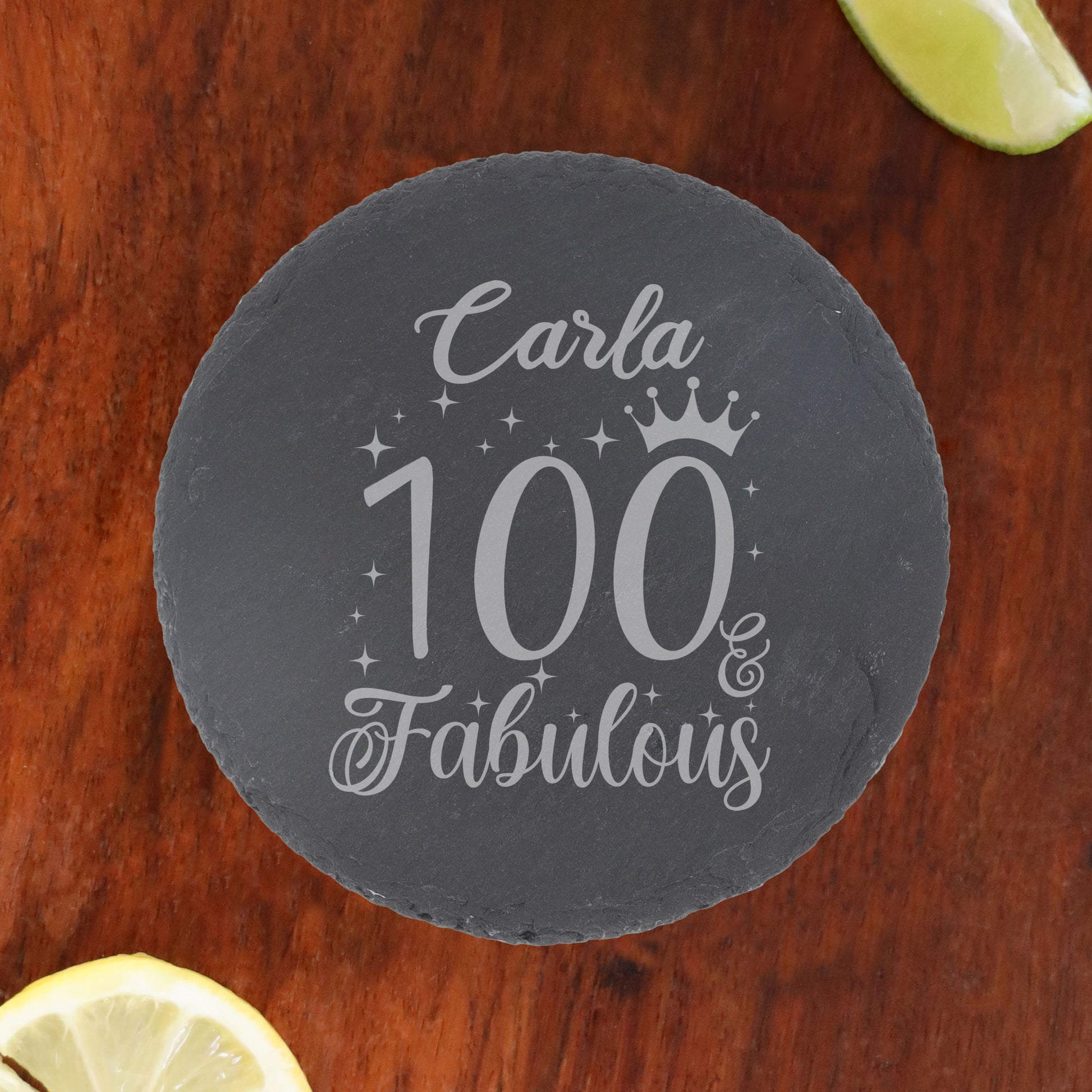 Round Slate Coaster
