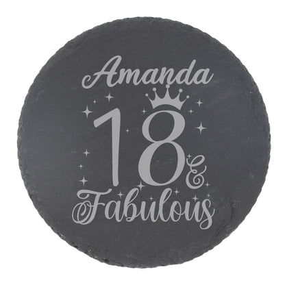 Round Slate Coaster