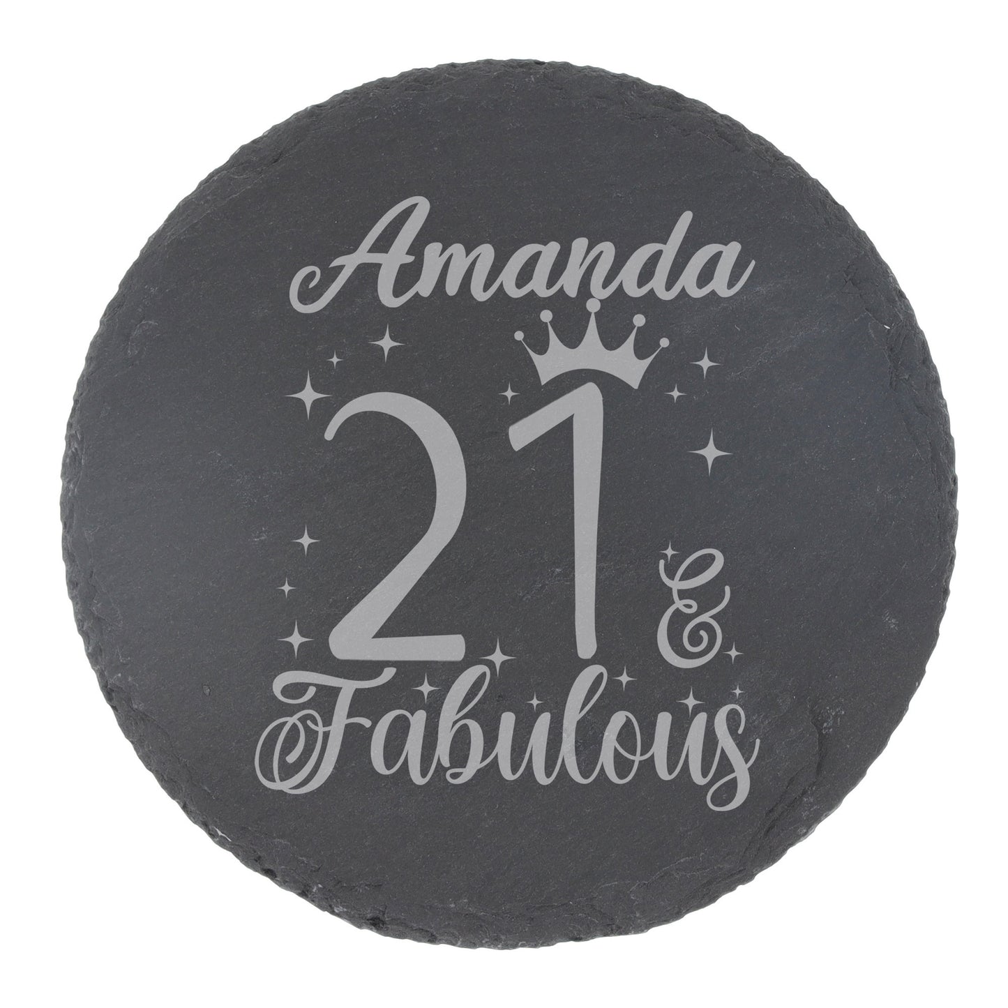 Round Slate Coaster