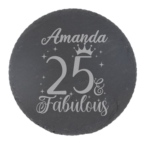 Round Slate Coaster