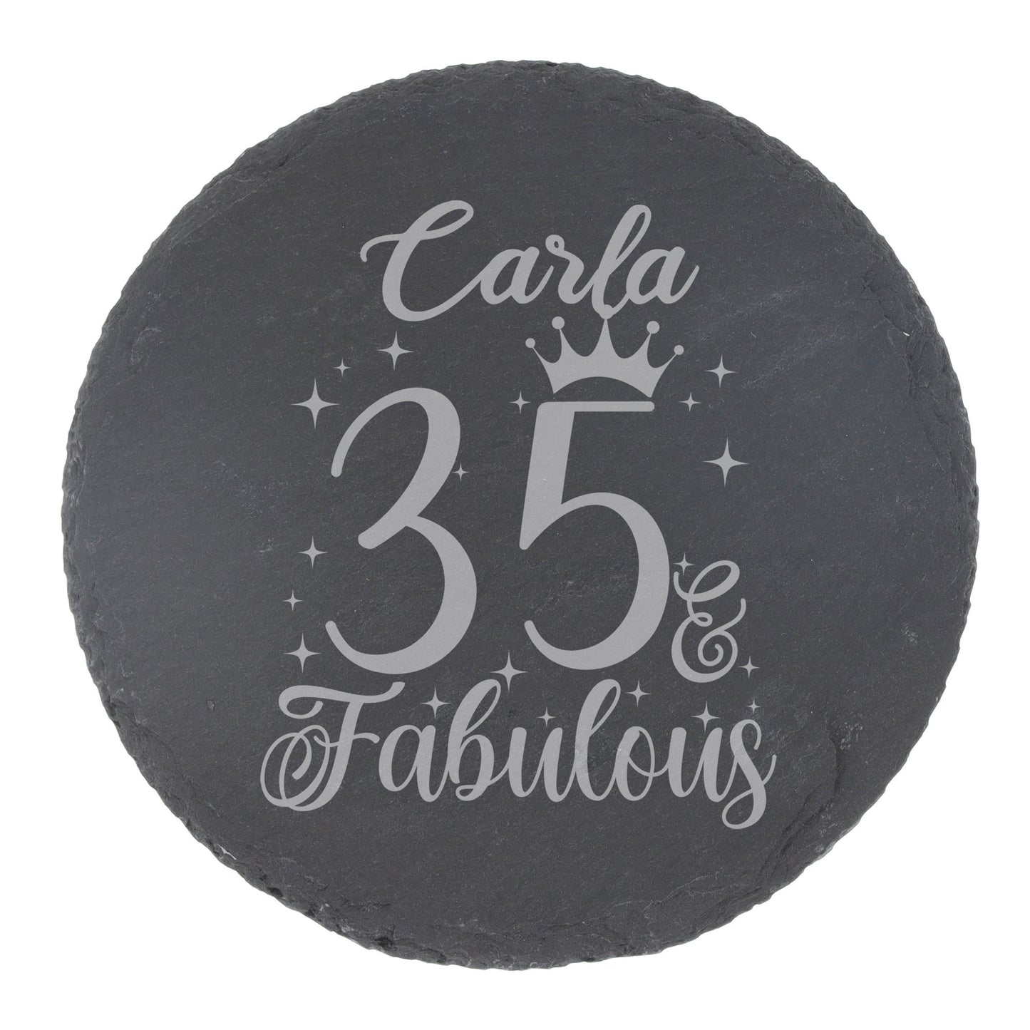 Round Slate Coaster