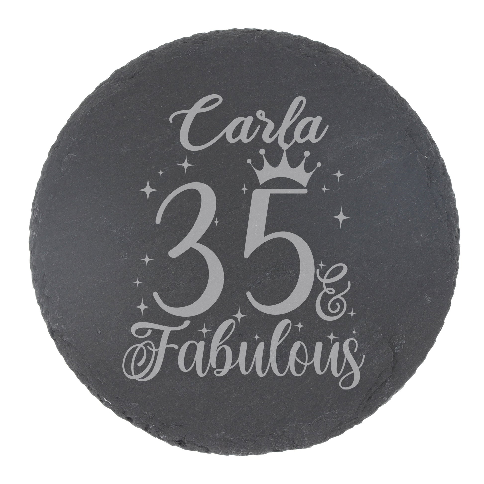 Round Slate Coaster