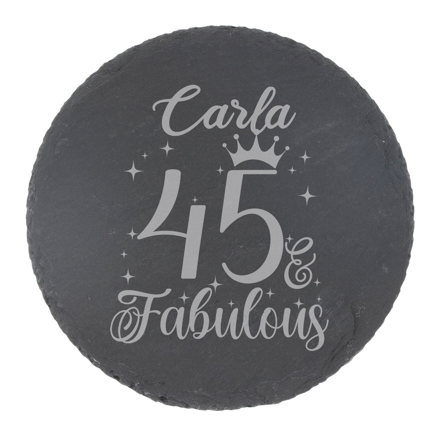 Round Slate Coaster