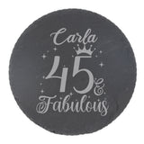 Round Slate Coaster