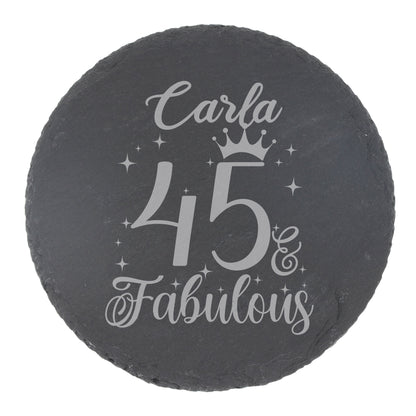 Round Slate Coaster