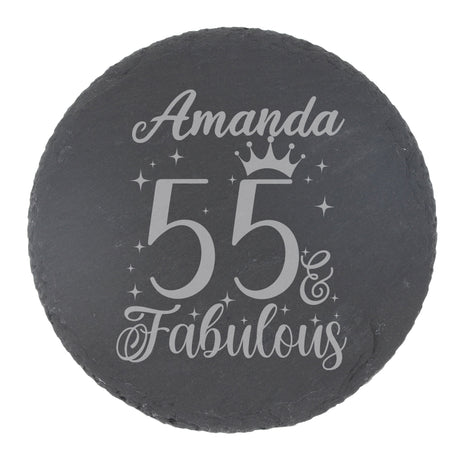 Round Slate Coaster