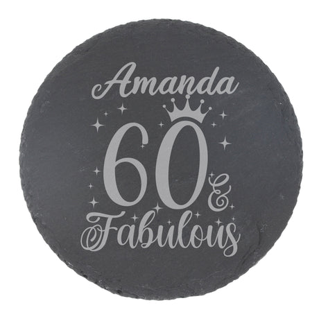 Round Slate Coaster