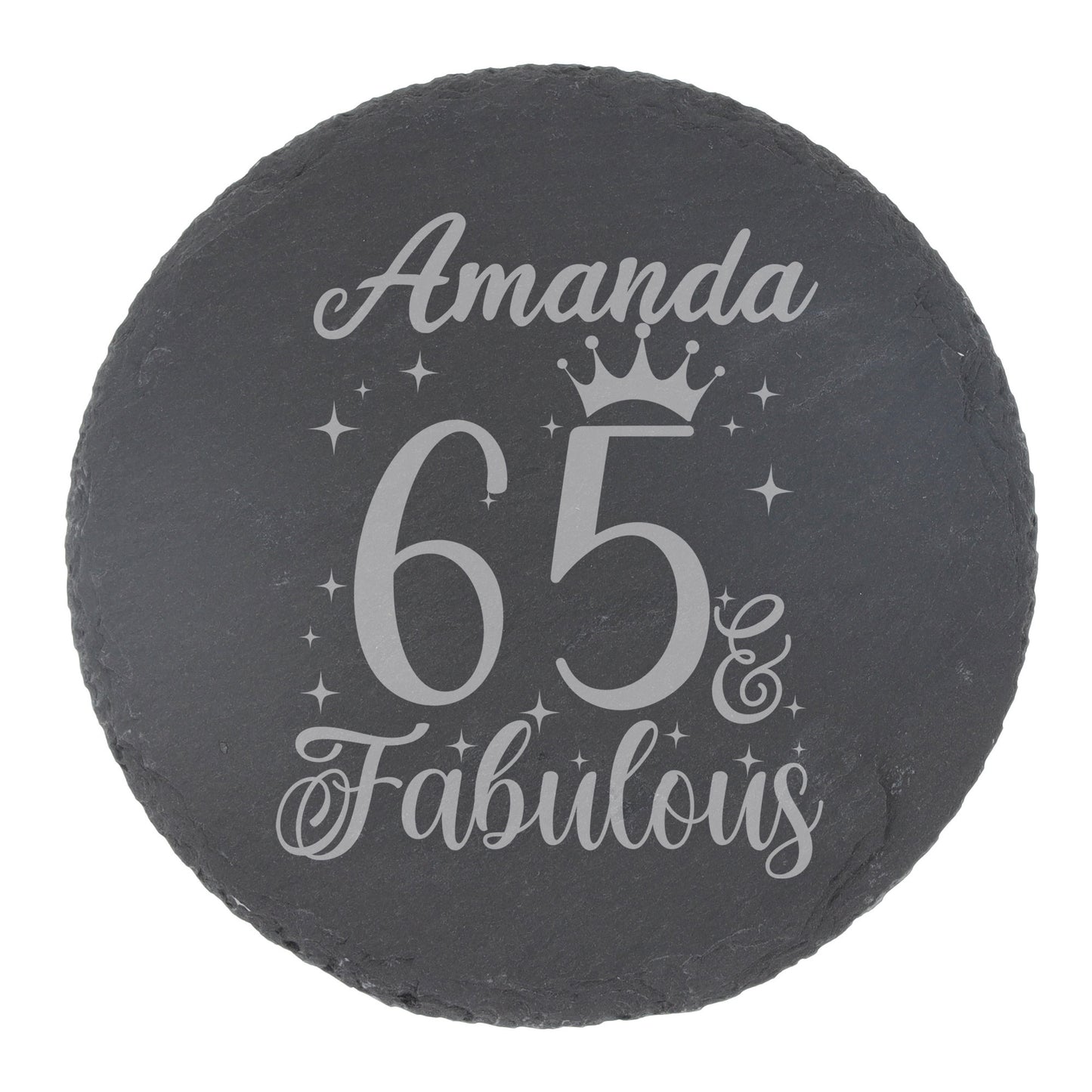 Round Slate Coaster
