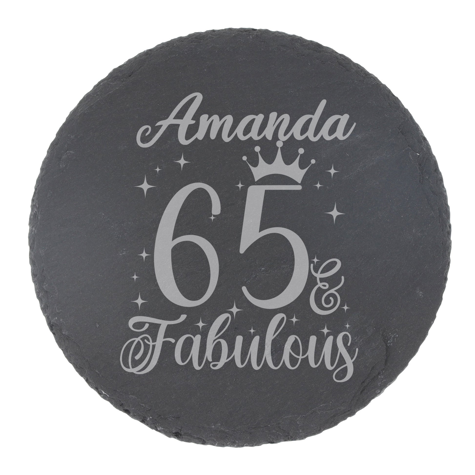 Round Slate Coaster
