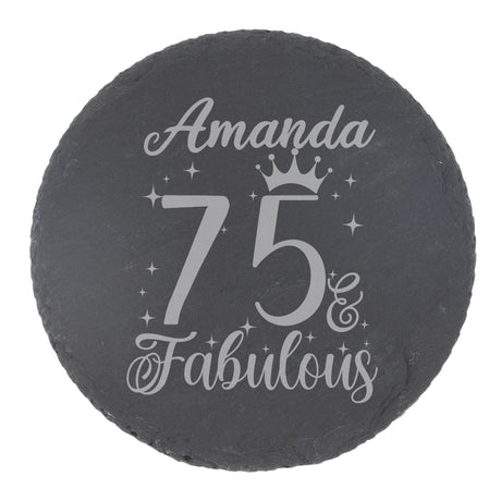 Round Slate Coaster
