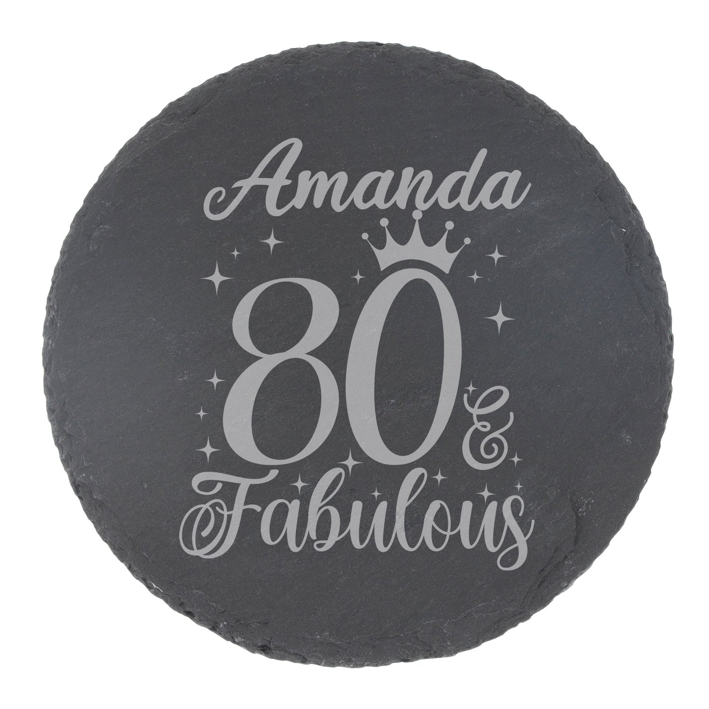 Round Slate Coaster