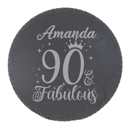Round Slate Coaster