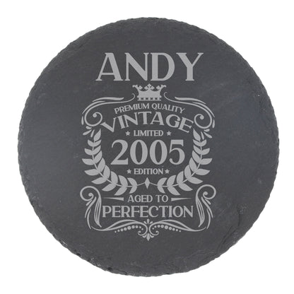 Round Slate Coaster