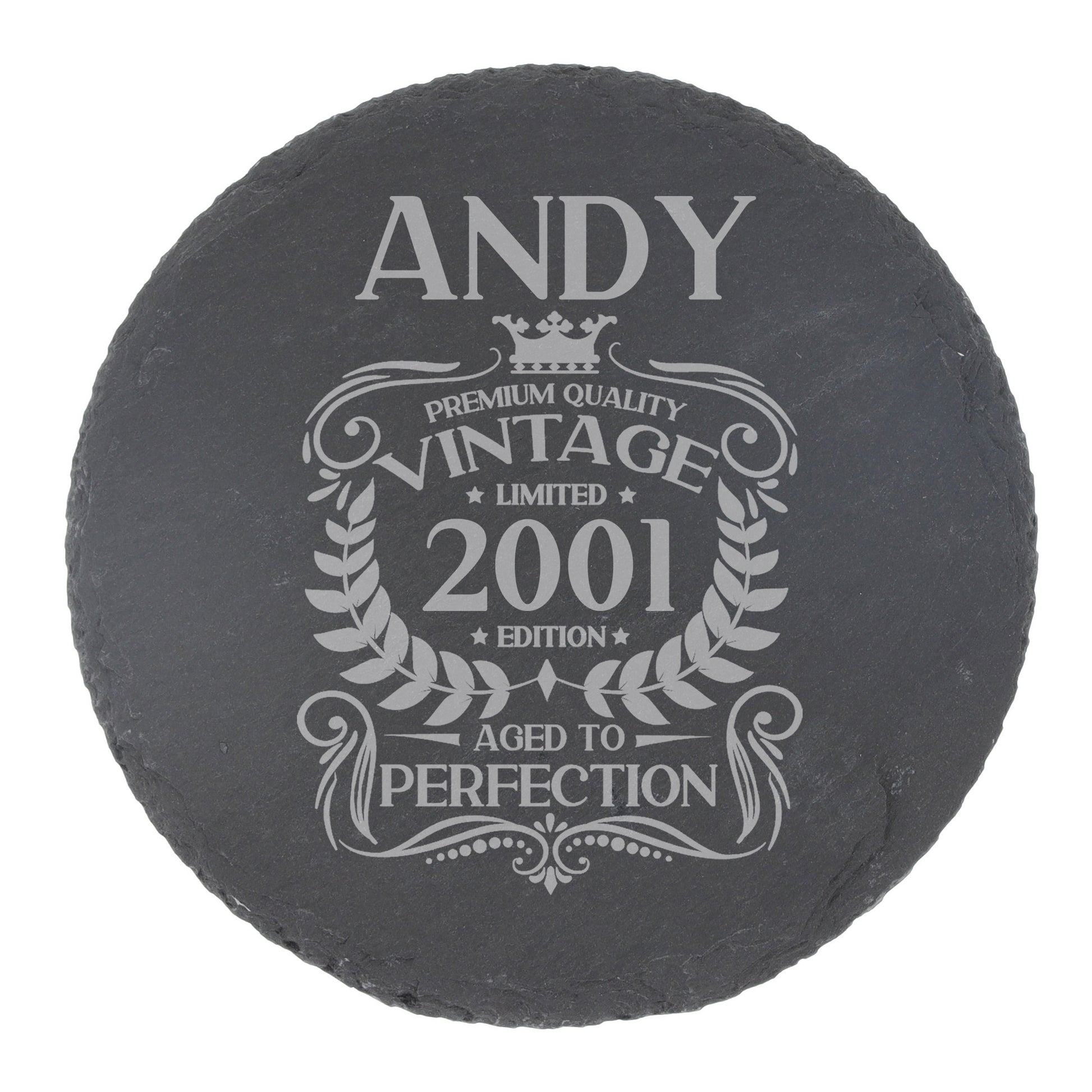 Round Slate Coaster