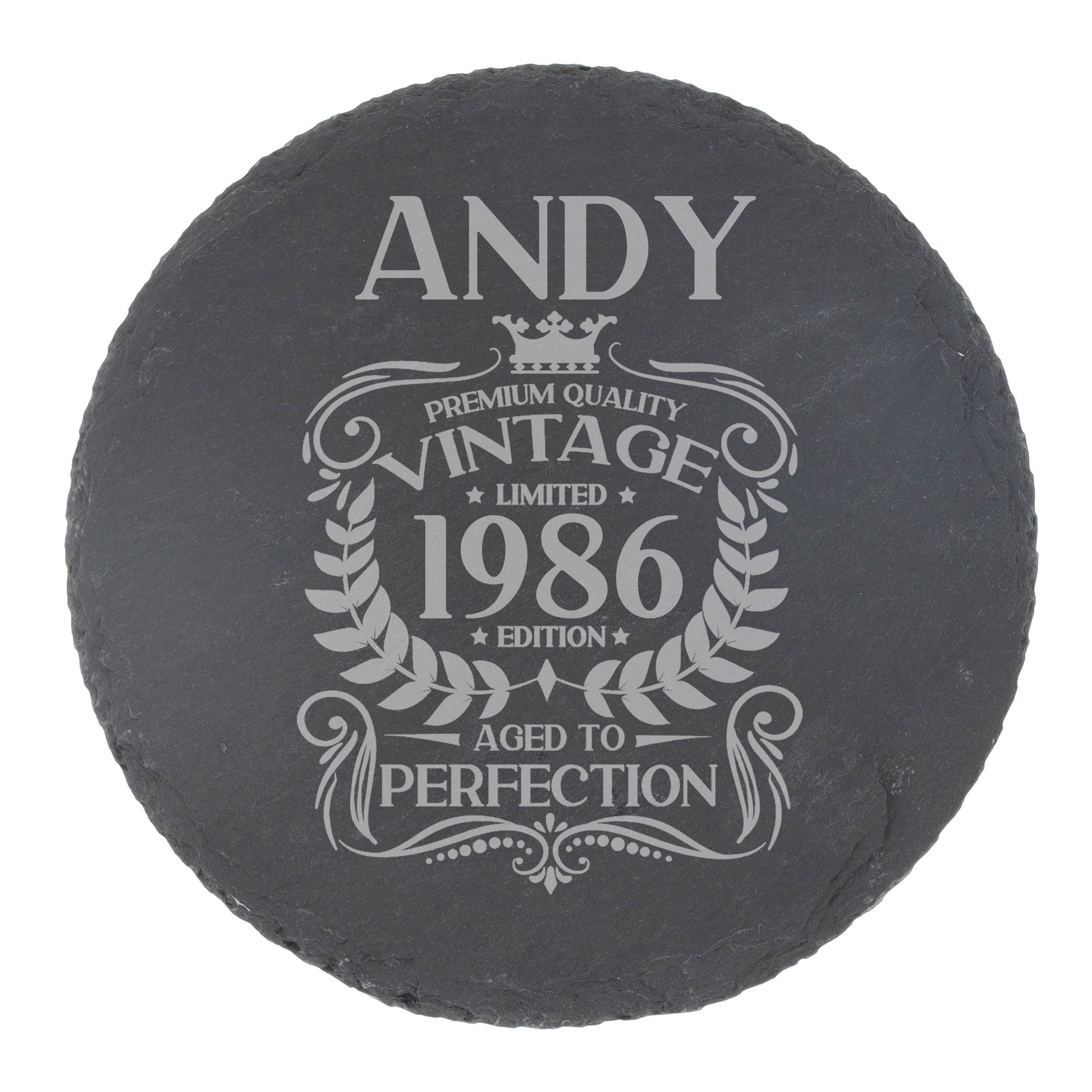 Round Slate Coaster