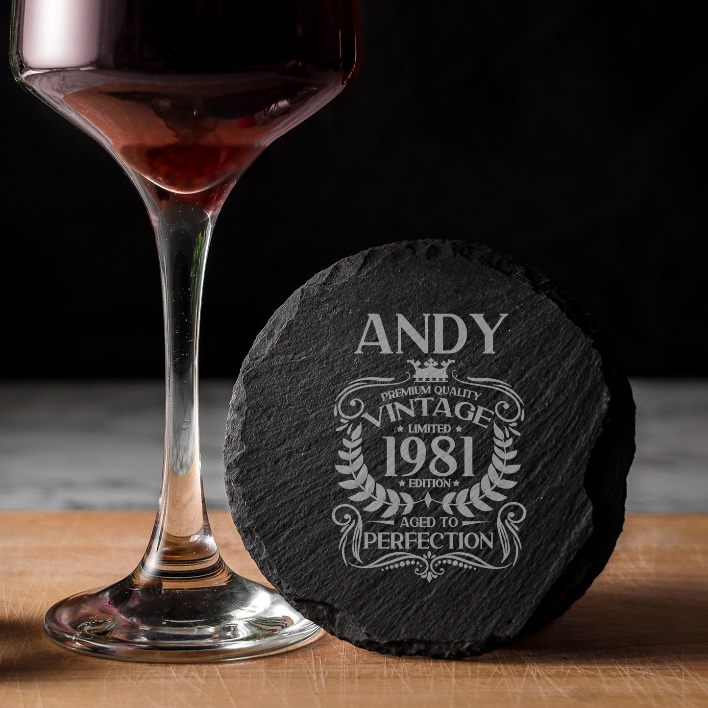 Round Slate Coaster