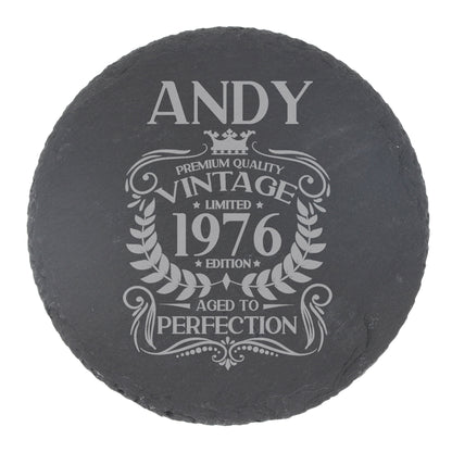 Round Slate Coaster