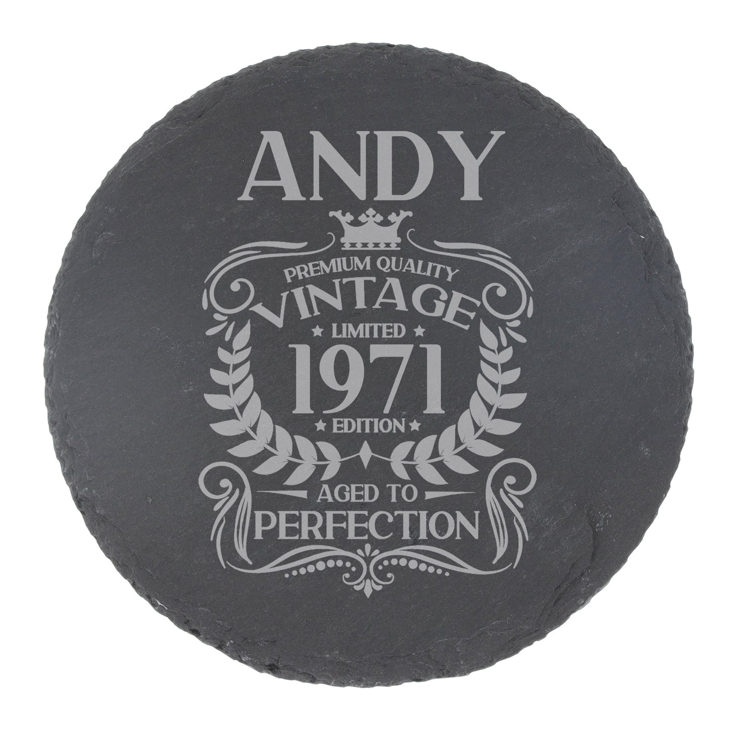Round Slate Coaster