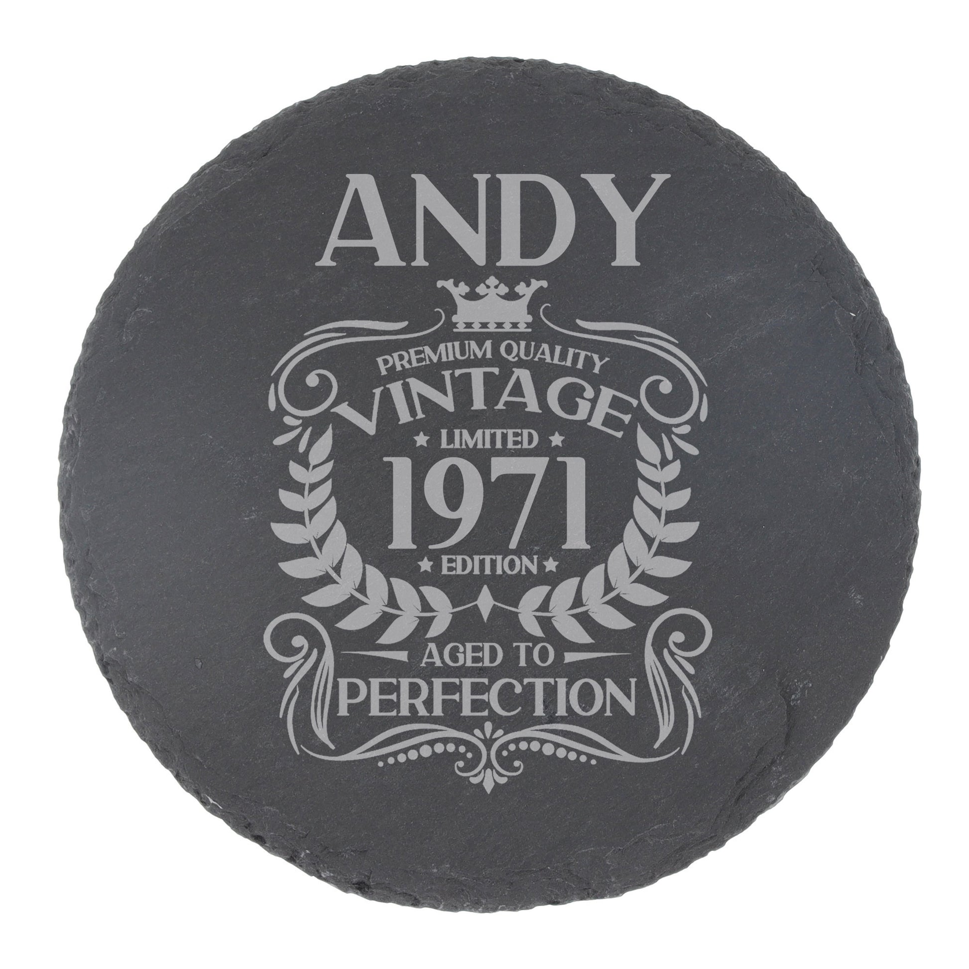 Round Slate Coaster