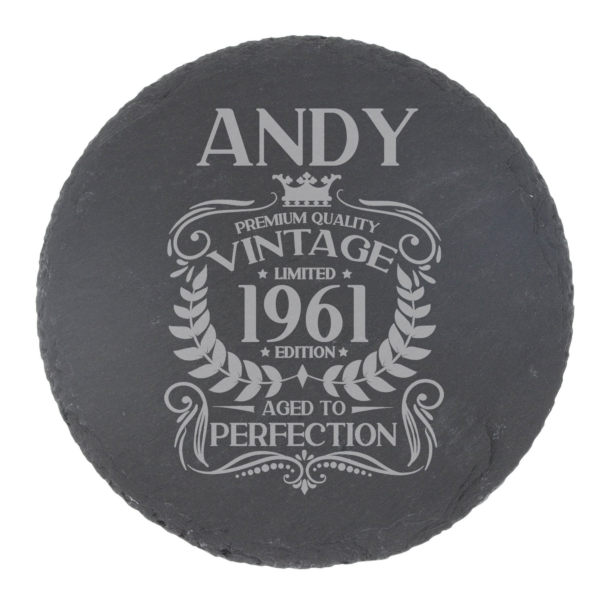 Round Slate Coaster