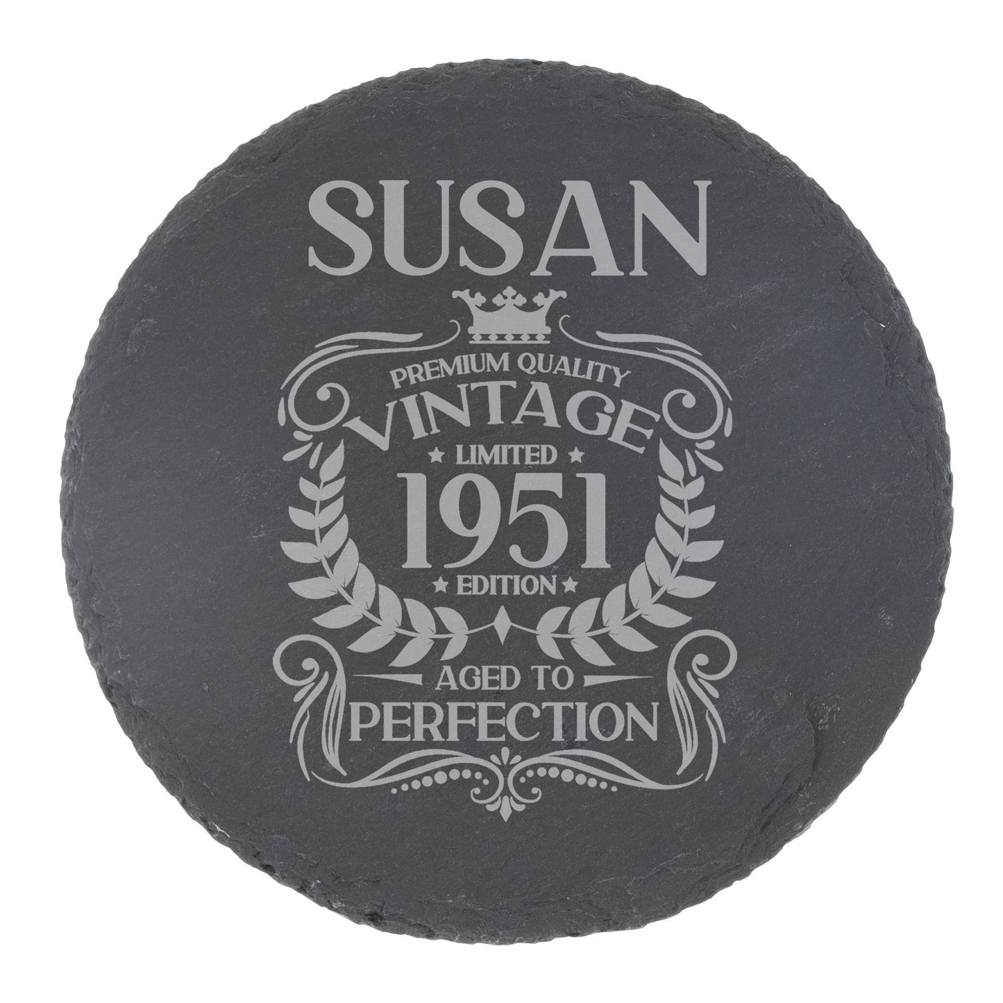 Round Slate Coaster