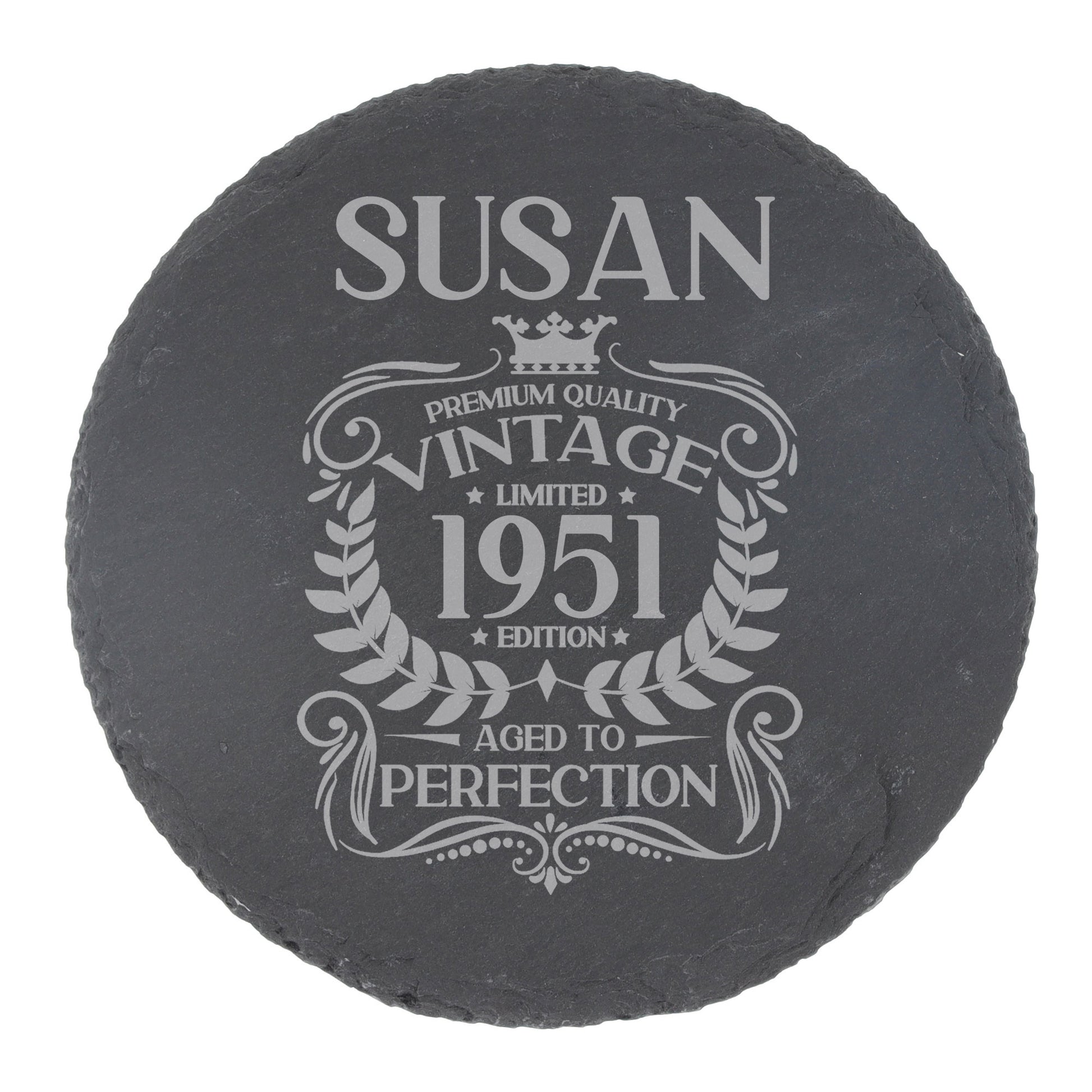 Round Slate Coaster
