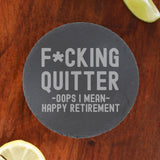 Round Slate Coaster