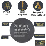 Review Personalised Engraved Slate Coaster Birthday Gift