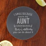 Round Slate Coaster