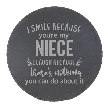 Round Slate Coaster
