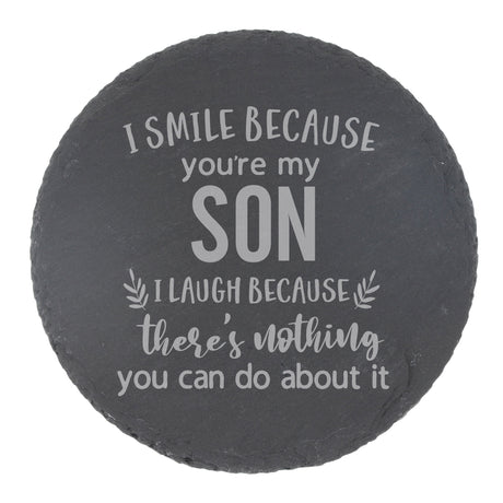 Round Slate Coaster