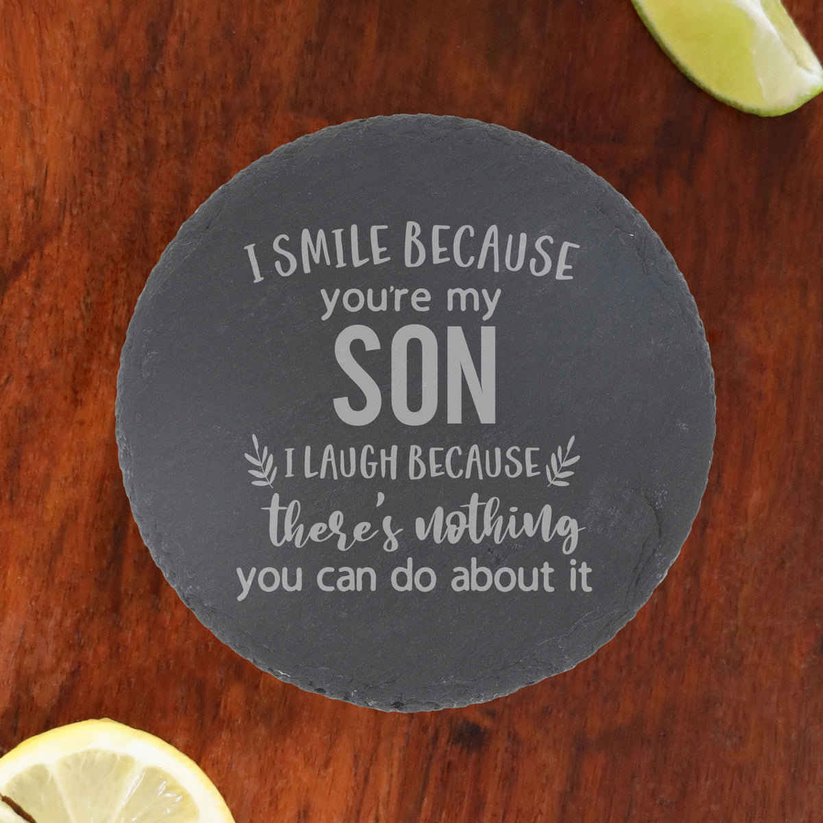 Round Slate Coaster