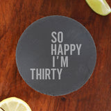 Round Slate Coaster