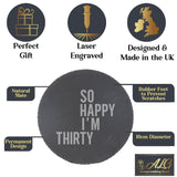 Round Slate Coaster