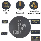 Round Slate Coaster