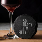 Round Slate Coaster