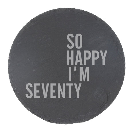 Round Slate Coaster