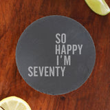 Round Slate Coaster