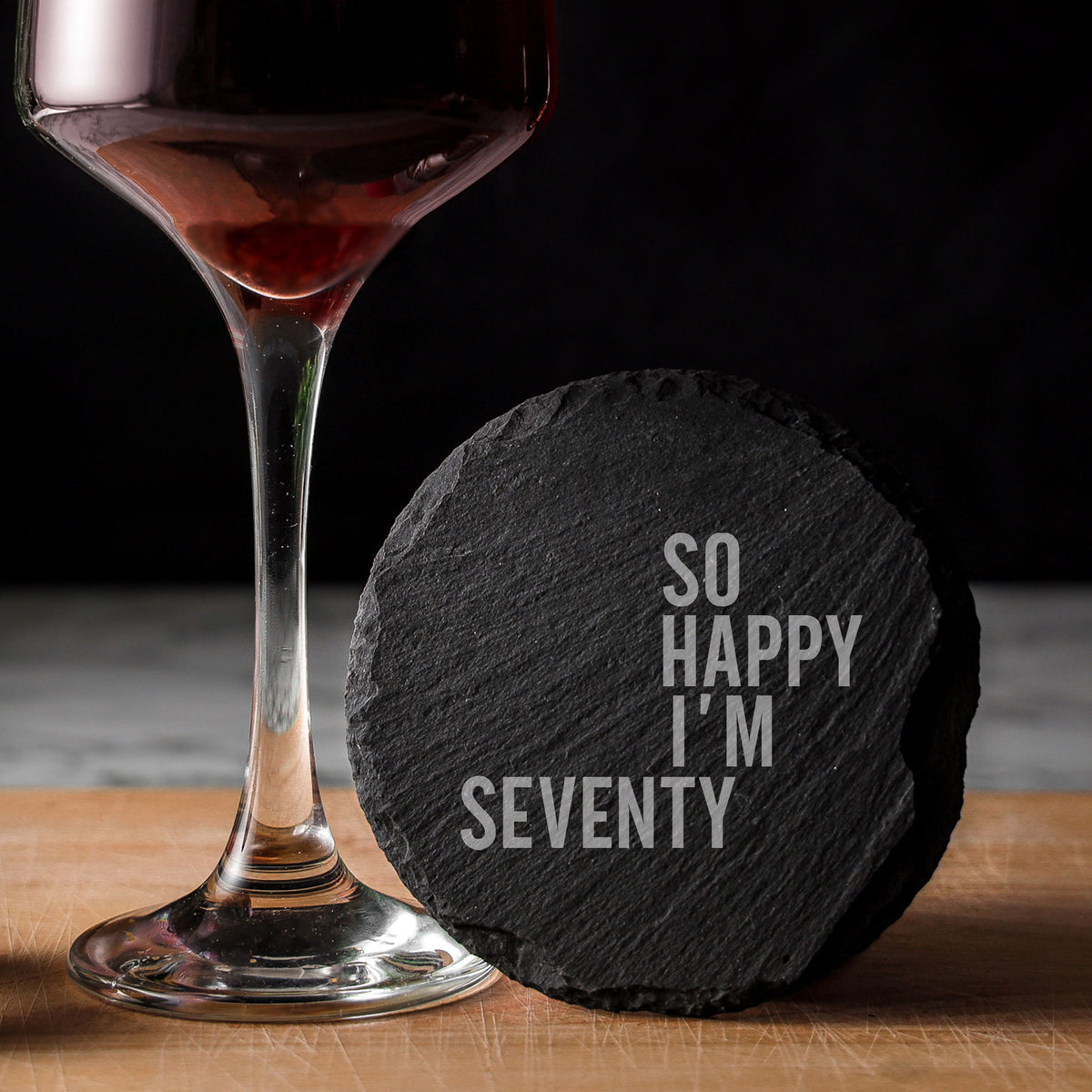 Round Slate Coaster