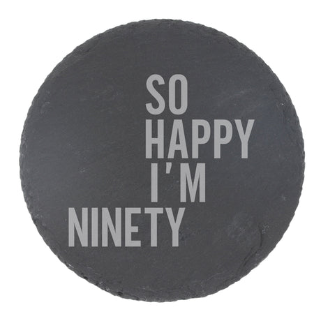 Round Slate Coaster